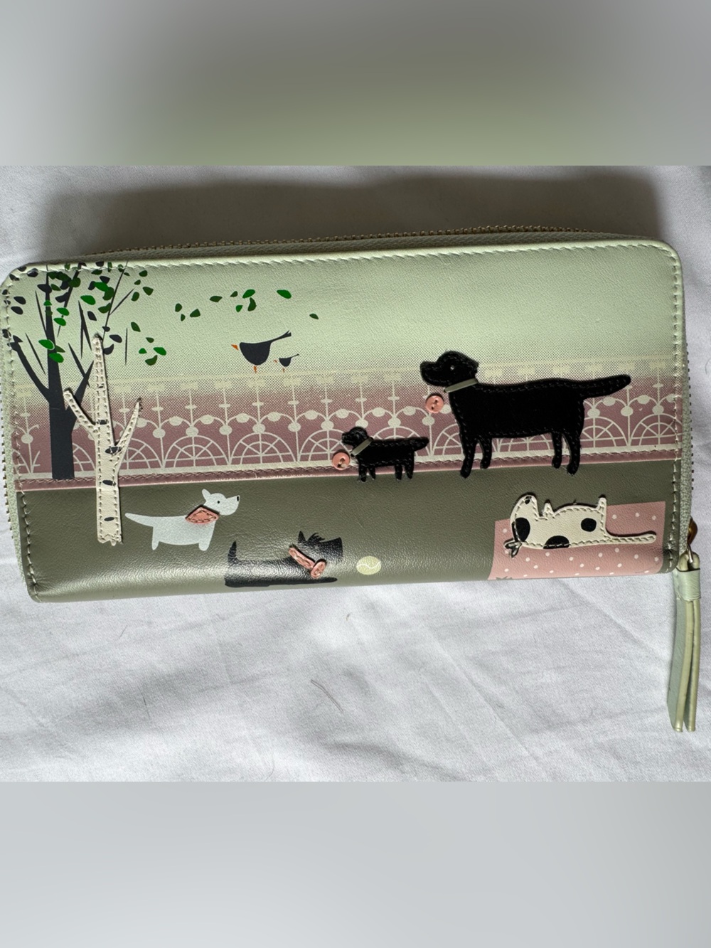 Radley London Weekend Walkies leather zip-around wallet